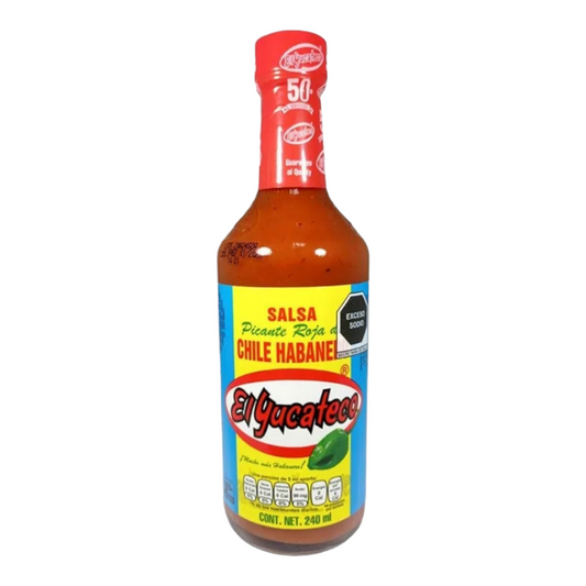 El Yucateco Salsa Roja Habanero 240 ml