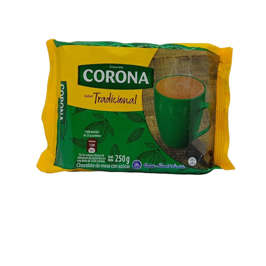 Chocolate Corona Tradicional 250 gr - Latin Flavors